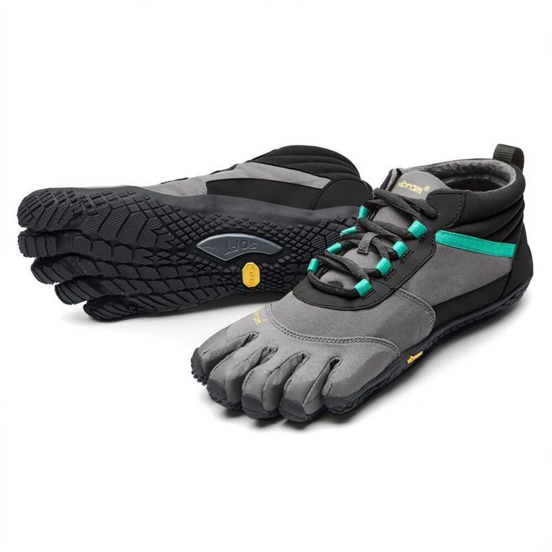 Vibram FiveFingers V-Trek Insulated Női Túracipő - Szürke/Fekete ZWGD554